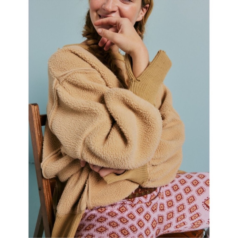 NWT FREE PEOPLE Cozy Camden in Sandstorm